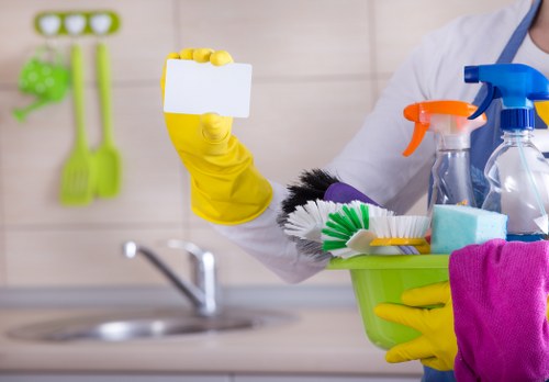 Local Airbnb cleaning service preparing a guest-ready rental in Queenspark