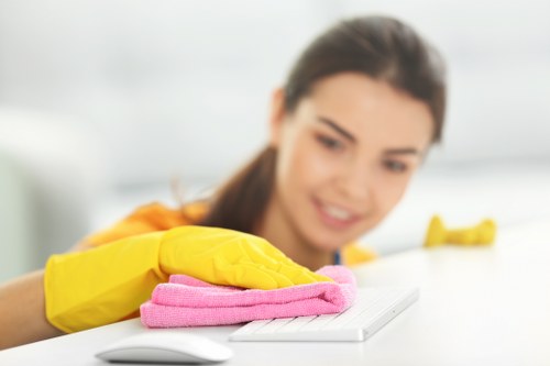Queenspark technician treating a pet odour problem on upholstery