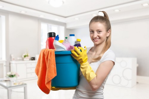 Queenspark cleaners deep cleaning a bathroom at the end of a tenancy