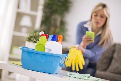 Local team carrying out scheduled business cleaning in Queenspark