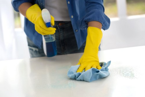 Illustration of an escalation review for a cleaning complaint