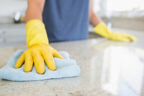 Detailed kitchen and bathroom turnover cleaning for a short-stay property