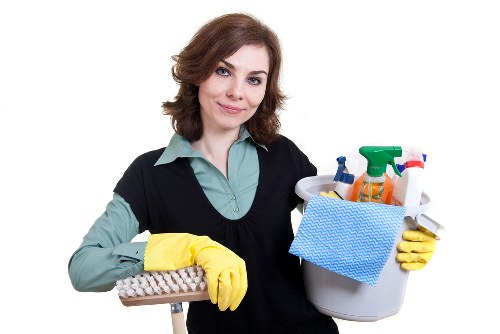 Local after builders cleaning service preparing a commercial space in Queenspark
